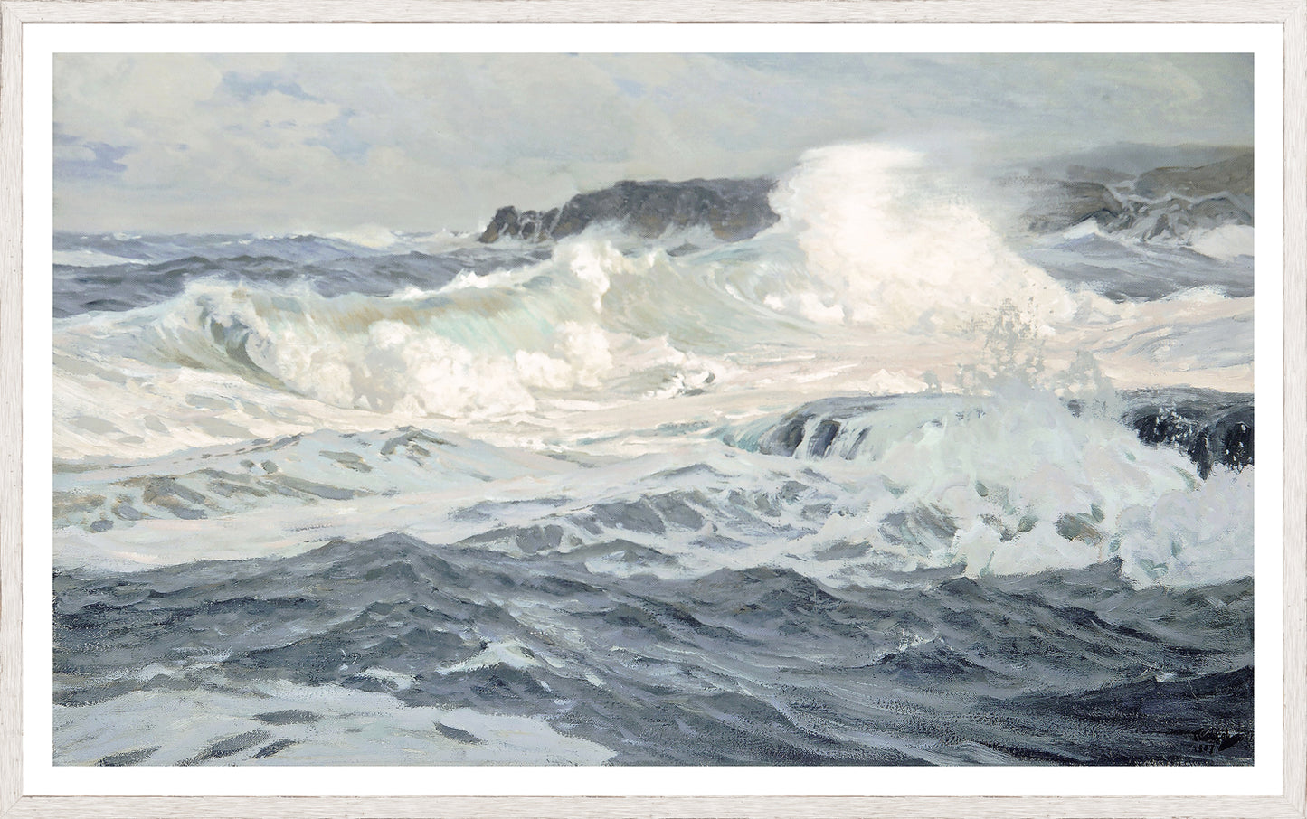 SOUTHWESTERLY GALE C.1907 FRAMED