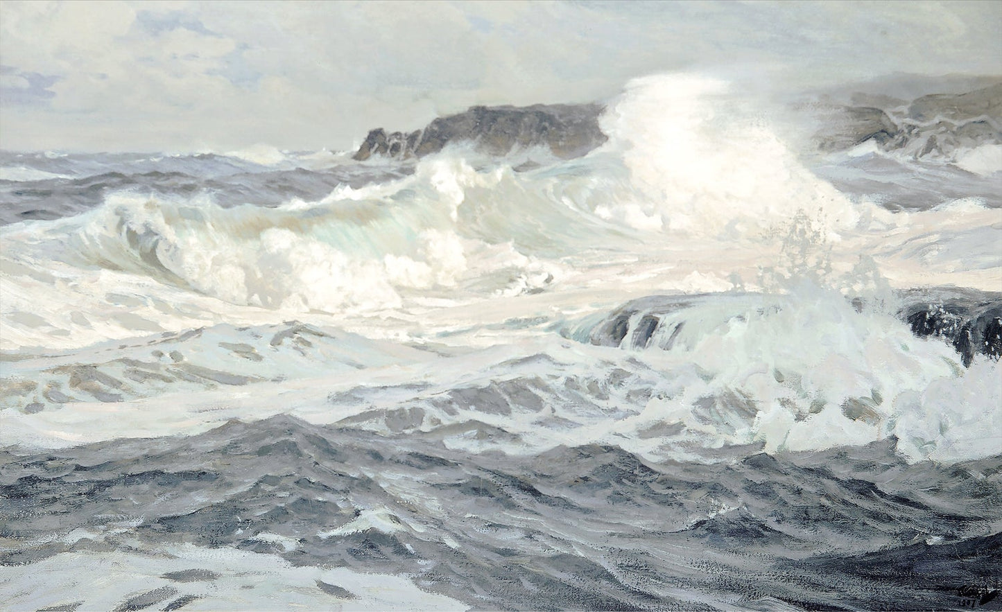 Southwesterly Gale C.1907 Framed Canvas