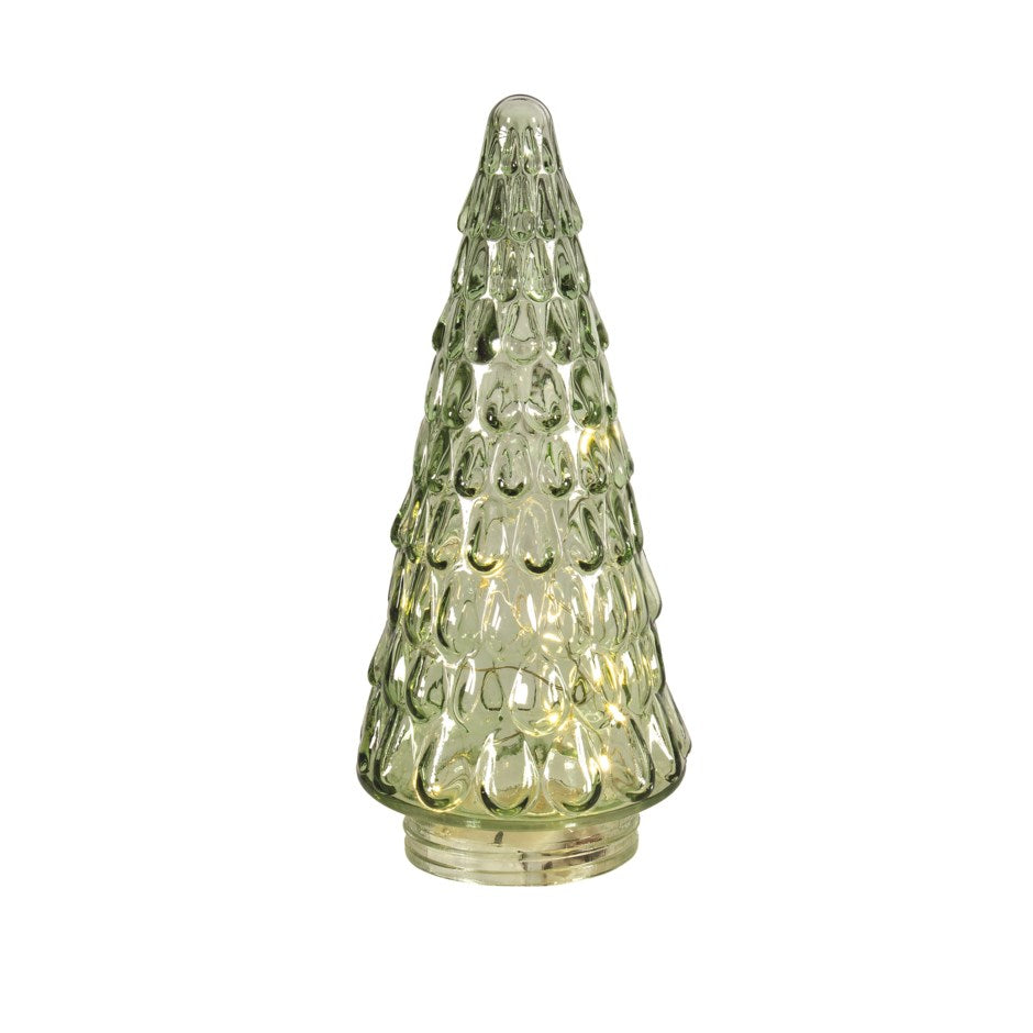 Tree Round Glass w/LED