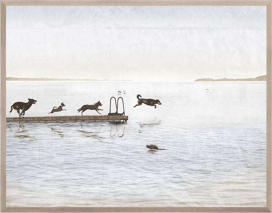 Print Dogs Day At The Cottage - Mid