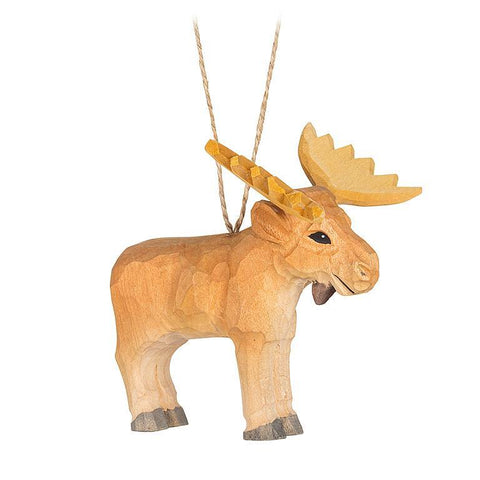 Photo of Standing Moose Carved Ornament