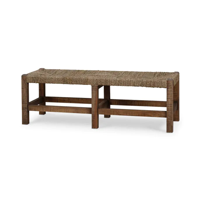 Bench Tuscan Teak w/ Sea Grass Seat