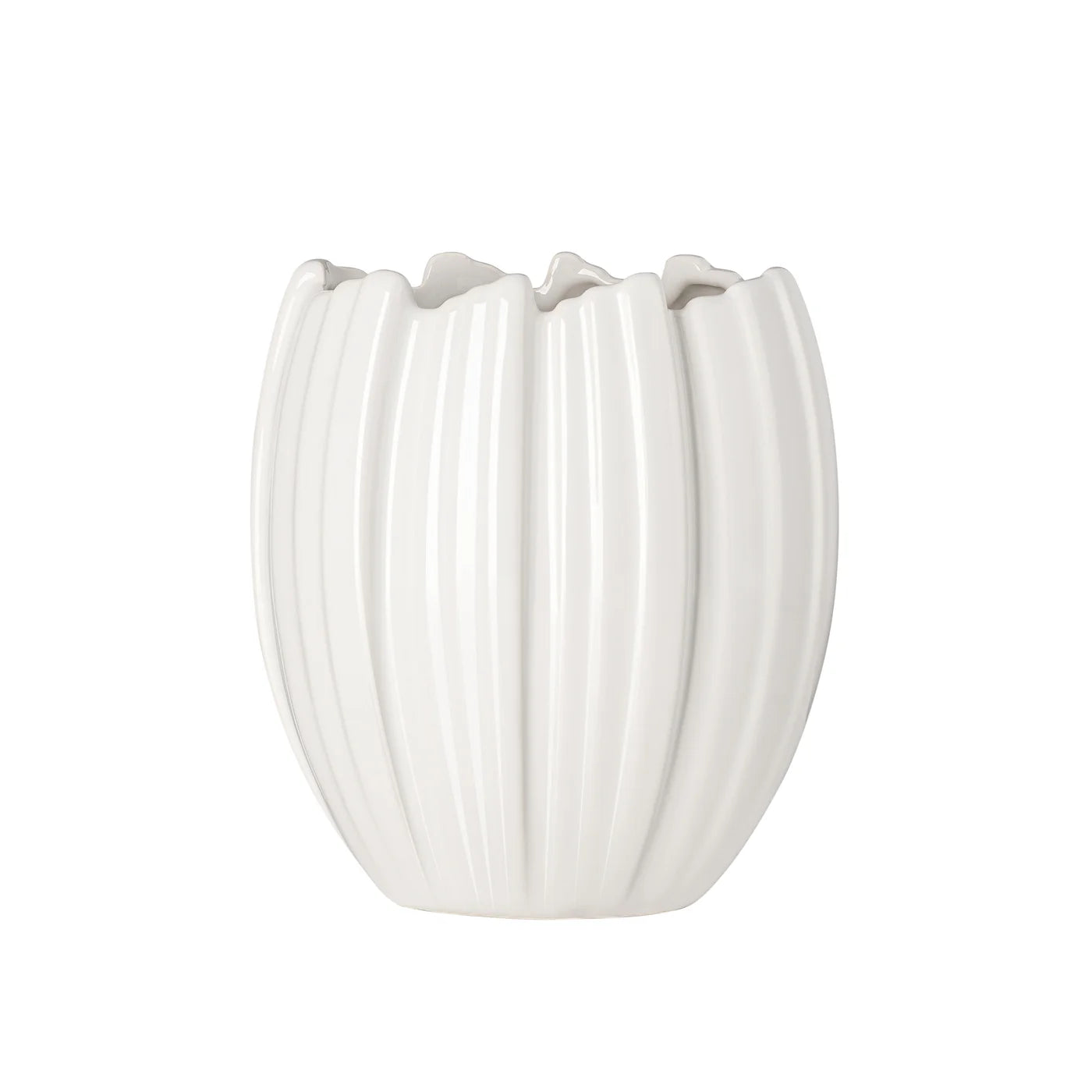 Vase Crocus Ceramic White