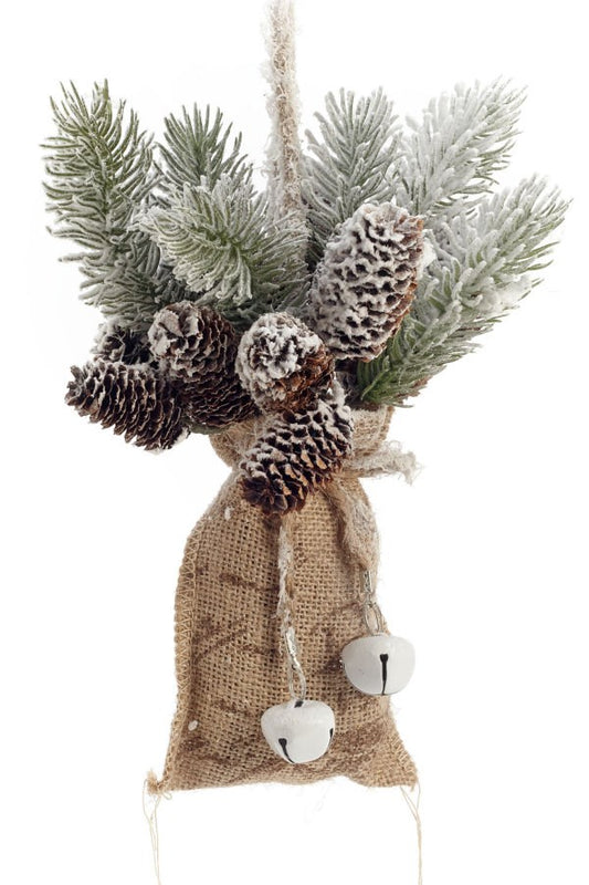 Ornament Burlap Bag/Cones