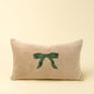Toss Cushion Velvet Bow 21x12"