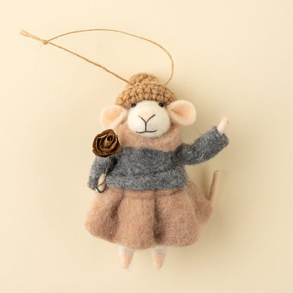 Ornament Felt Mouse