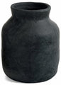 Vase Black Terracotta Textured Wash