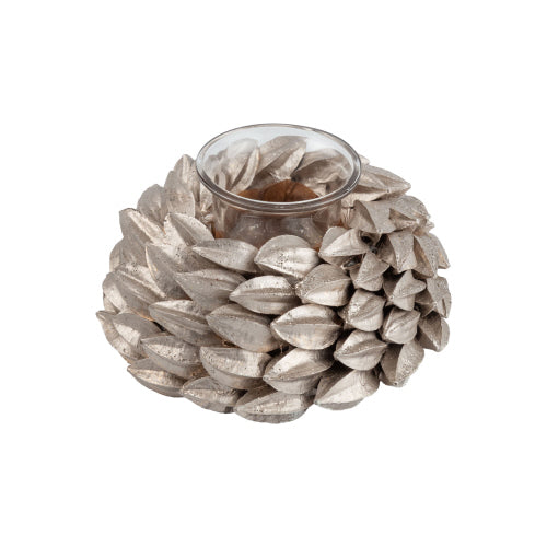 Votive Seed Pod Champagne Silver