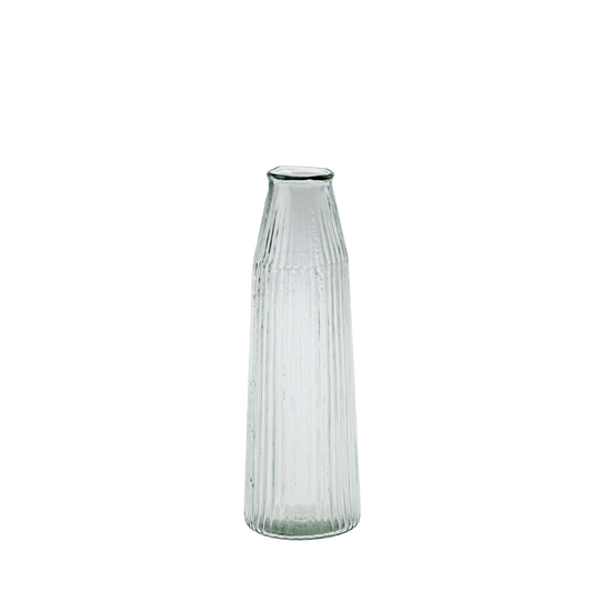 Ribbed Glass Vase
