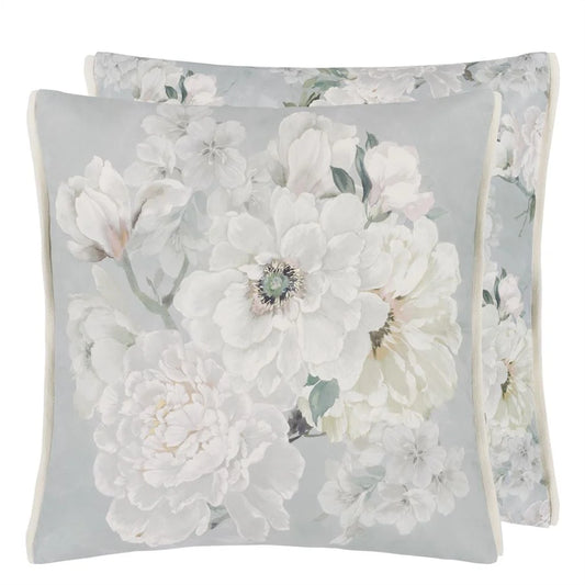 Cushion Fleur Blanche Platinum