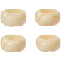 Napkin Rings Ivory Resin S/4