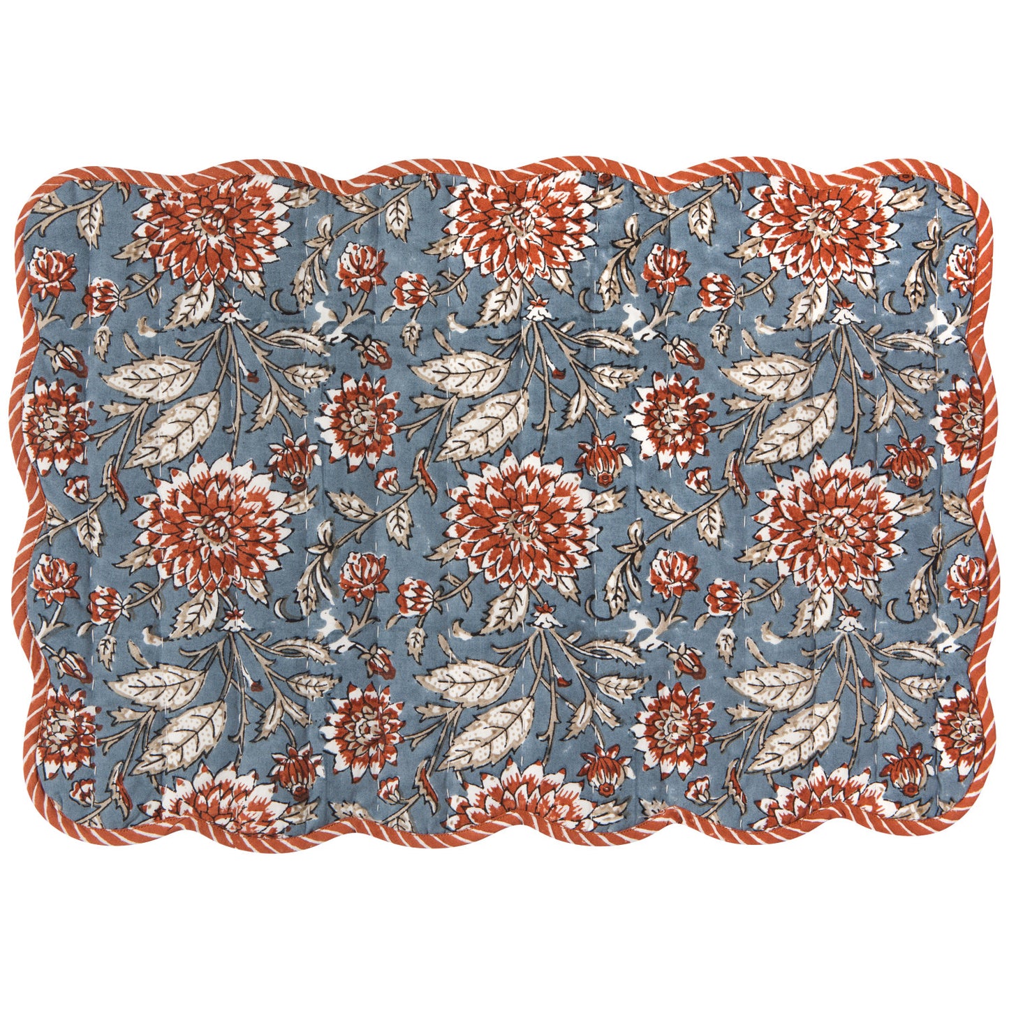 Dahlia Block Print Placemat