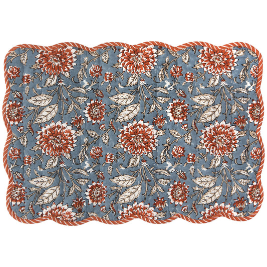 Dahlia Block Print Placemat