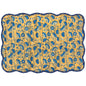 Fan Flower Block Print Placemat