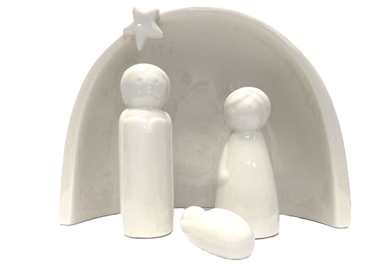 Porcelain Nativity Table Piece