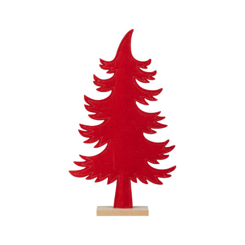 Tree Red Felt