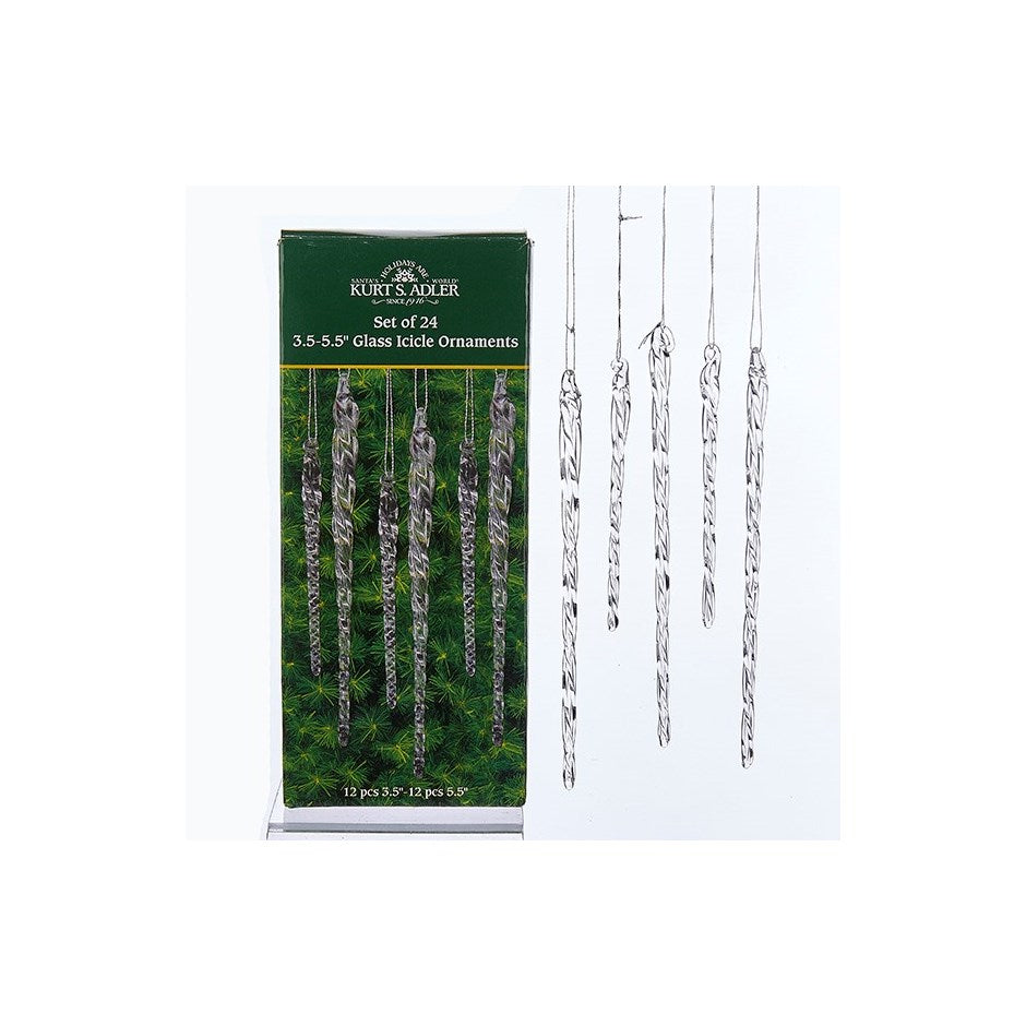 Kurt Adler Icicle Set 24