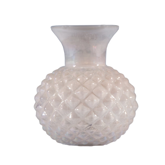 Vase Embossed Glass Hobnail