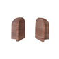 Bookends Red Travertine