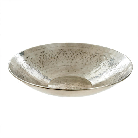 Photo of Bowl Silver Embossed Decorative
