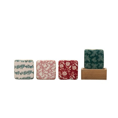 Photo of Resin Coasters W/ Floral Pattern
