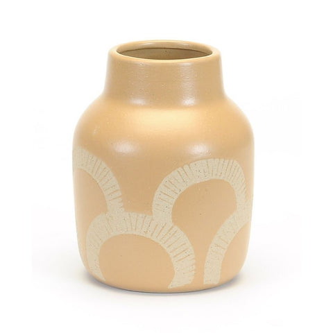 Vase with Circles Embossed