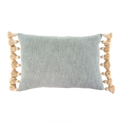 Photo of Toss Cushion Bora Tassel Duck Egg 16x24