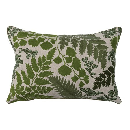 Photo of Embroidered Lumbar Pillow w/ Botanicals