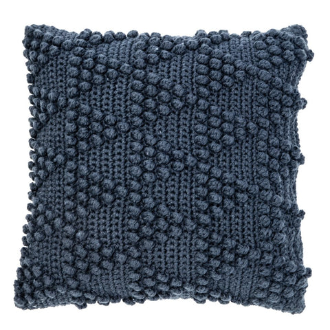 Photo of Bubble Knitted Navy Pillow