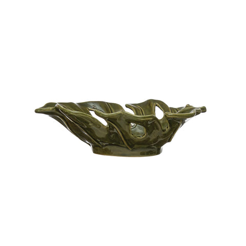 Photo of Stoneware Leaf Shaped Bowl