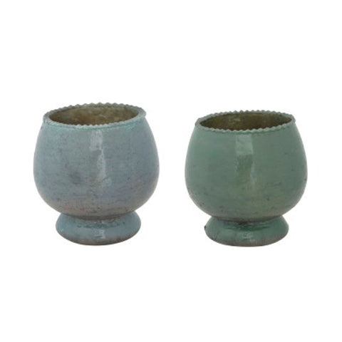 Photo of Tealight Holder Matte Finish Two Colour Blue/Green